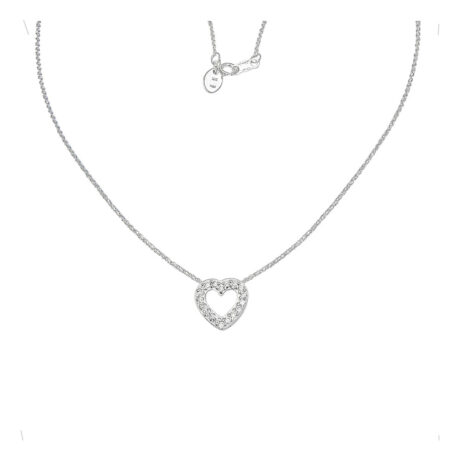 Dije Y Cadena De Plata 925 Y Circonias Mujer Agálea Joyería Plateado