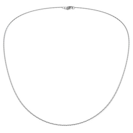 Cadena Delgada De Plata Fina 925 Mujer O Niña 40cm Agálea Color Plateado