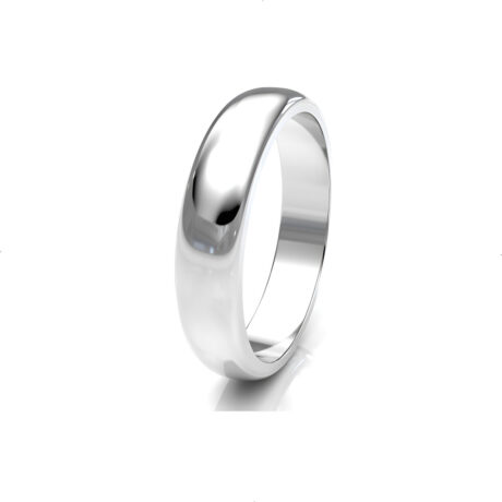 Argolla De Plata 925 De 4mm De Matrimonio Agálea Joyería Color Plateado