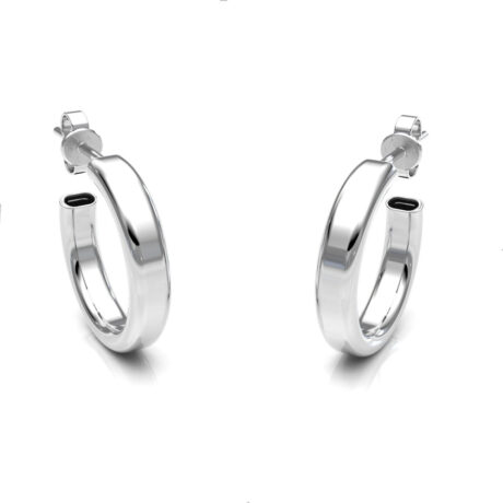 Aretes Arracadas De Plata 925 Redondas 1.5 Cm Agálea Joyería