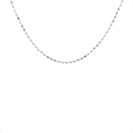 Cadena De Plata .925 Camila Diamantada 40 Cm Mujer Agálea Plateado