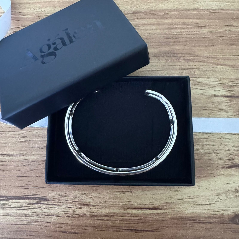 Pulsera Brazalete De Plata .925 Mujer Hombre Agálea Plateado 6 Cm 15 Cm - Image 7