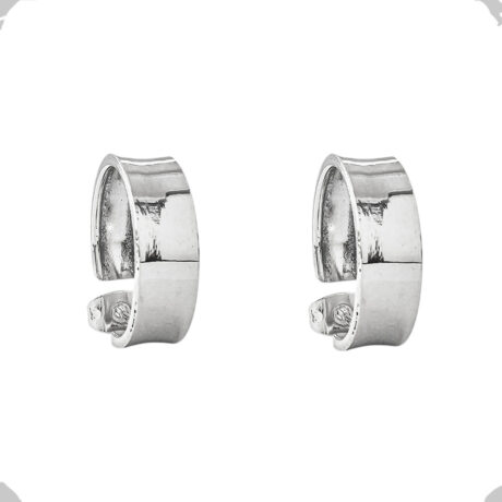 Aretes Arracadas De Plata 925 Lisa Mujer Agálea
