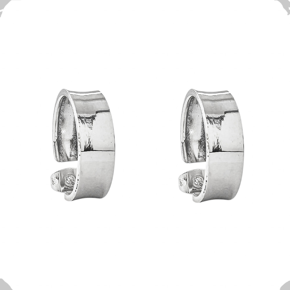 Aretes Arracadas De Plata 925 Lisa Mujer Agálea