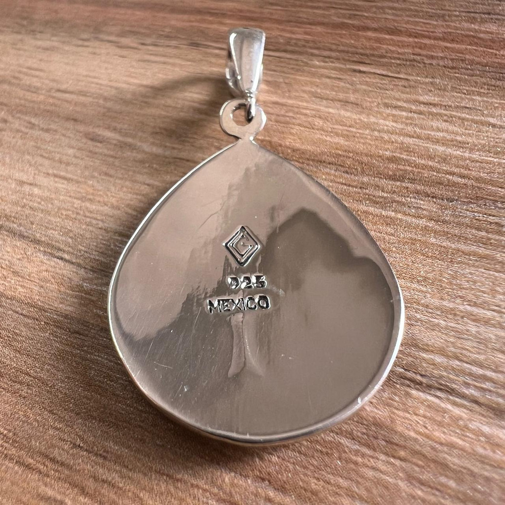 Dije De Plata .925 Arbol De La Vida Con Ópalo Agálea Mujer Verde-naranja - Image 5