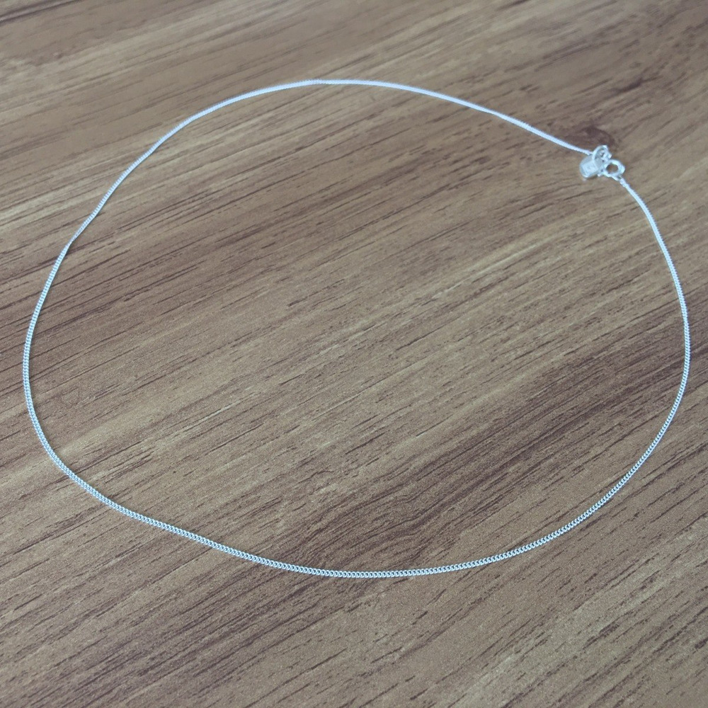 Cadena De Plata 925 Para Mujer De 50 Cm Tipo Barbada Agálea - Image 2