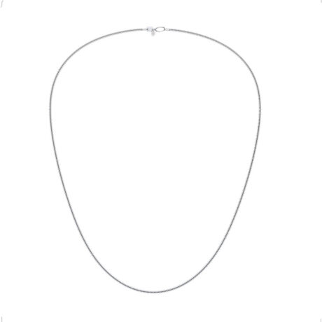 Cadena De Plata Ley 925 De 55cm Mujer Hombre Agálea Joyería Color Plateado