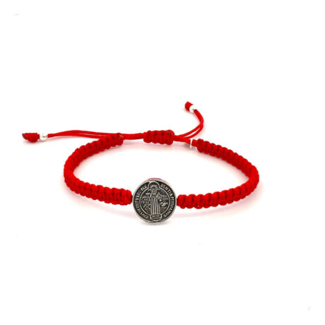 Pulsera Tejida San Benito De Plata .925 Y Oxido Agálea  0 Cm 43.18 Cm