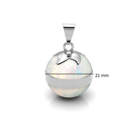 Dije Llamador De Ángel Azul De Plata .925 Agálea Joyería Color Blanco