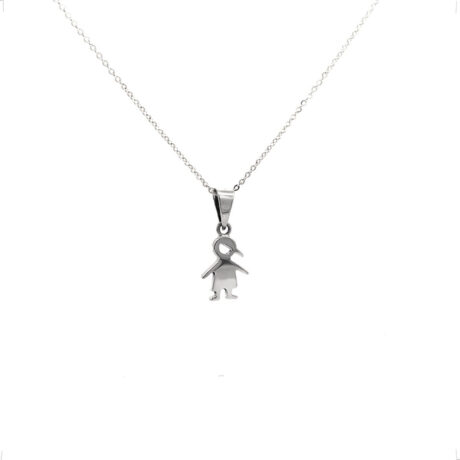 Collar Dije Y Cadena Agálea Niñ@s Plata .925 Color Niño