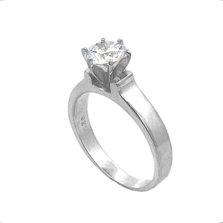 Anillo Promesa Plata 925 Circonia Blanca Agálea
