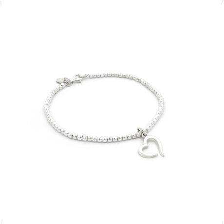 Pulsera Bolitas 2.5mm Con Dije A Elegir De Plata .925 Agálea 18 Cm 0 Cm 18 Cm