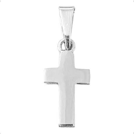 Dije Cruz De Plata .925 Lisa Agálea Plateado