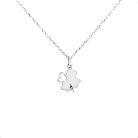 Collar Dije De La Suerte Plata .925 De 45 Cm Mujer Agálea