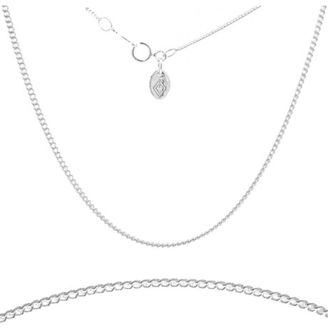 Cadena De Plata Ley .925 De 45 Cm Para Mujer Agálea Joyería Color Plateado