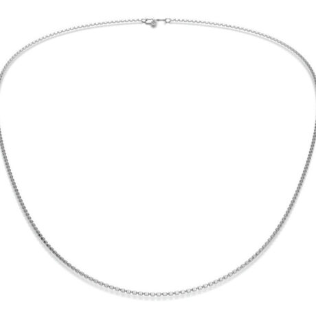 Cadena De Plata Ley 925 Para Mujer De 50cm Diamantada Agálea Color Plateado