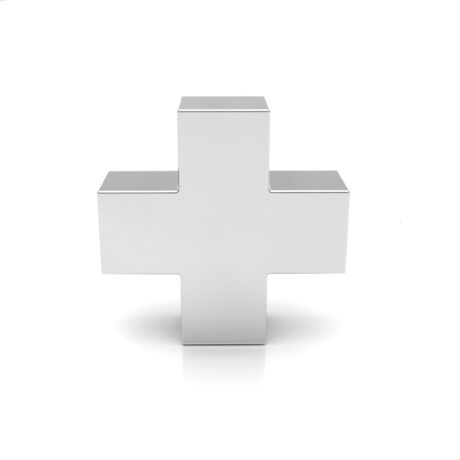 Dije Cruz Suiza De Plata 925 Clásica Hombre Agálea Color Plateado