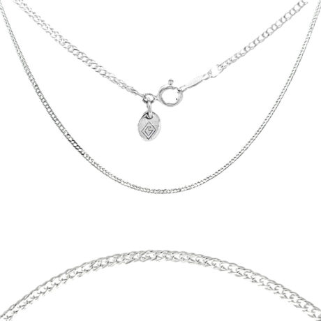 Cadena Casada 40 Cm Plata Ley .925 Agálea Joyería Color Plateado