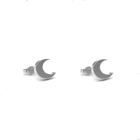 Broquel Lunas De Plata .925 Mujer Agálea