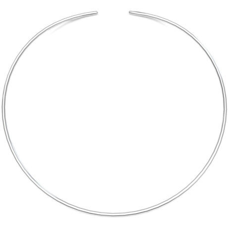 Collar Gargantilla De Plata .925 Ovalada Tubo Mujer Agálea  Plateado