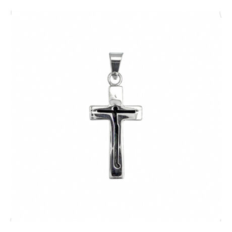 Dije Cruz Plata .925 Cristo Clásica Hombre Mujer Agálea Plateado