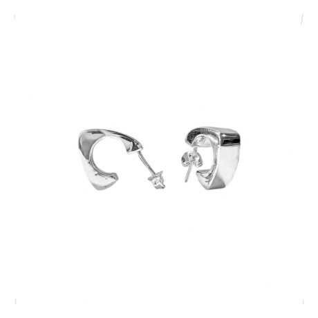 Aretes Arracadas De Plata 925 Triangulo Cartoneada Agálea