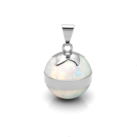 Dije Llamador De Ángel Azul De Plata .925 Agálea Joyería