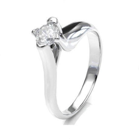 Anillo Compromiso Promesa Plata .925 Con Circonia Agálea