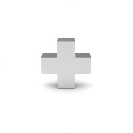 Dije Cruz Suiza Clásica De Plata .925 Hombre Ó Mujer Agálea Color Plateado