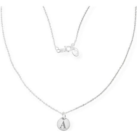 Collar De Plata .925 Con Dije Circulo Grabado Agálea Plateado