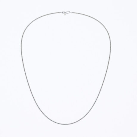 Cadena Barbada De Plata Ley .925 De 45cm Mujer Hombre Agálea Plateado