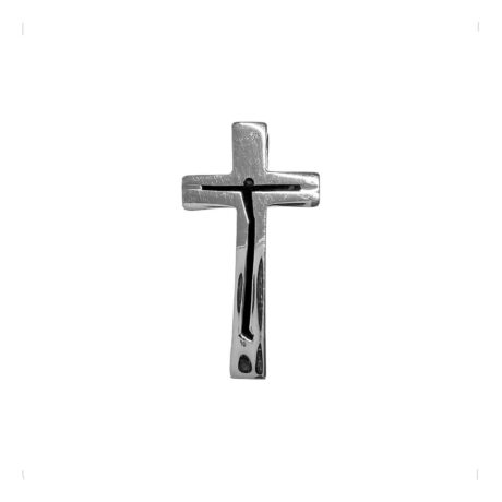 Dije Cruz De Plata .925 Cristo Clásica Hombre Mujer Agálea Plateado