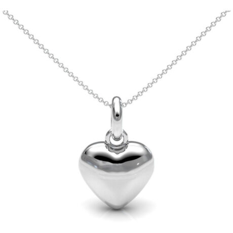 Collar De Plata 925 Con Dije De Corazón Mujer Niña Agálea Plateado