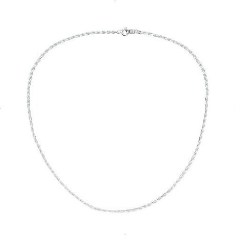 Cadena Torzal De Plata 925 Hombre O Mujer De 70 Cm Agálea Color Plateado