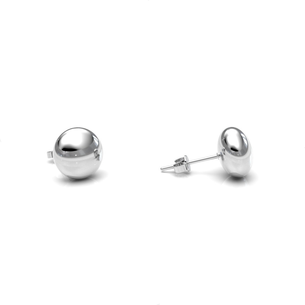 Aretes Broquel Redondo De Plata 925 Mujer Niña Agálea - Image 8
