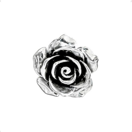 Anillo De Plata Ley .925 Flor Rosa Agálea Mujer Mamá