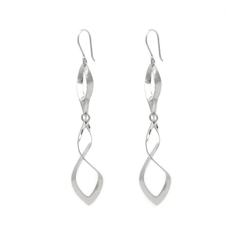 Aretes Largos De Plata .925 Colgante Mujer Agálea