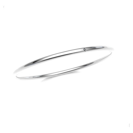 Pulsera Aro Ch De Plata .925 Agálea Joyería Diámetro 1.549 M