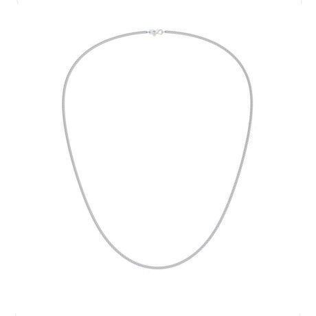 Cadena De Plata 925 Para Mujer 50 Cm Agálea Plateado