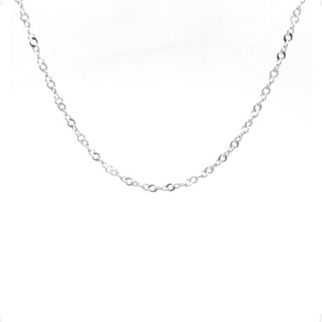 Cadena De Plata Ley .925 Tejido Tsunami 45 Cm Mujer Agálea Plateado