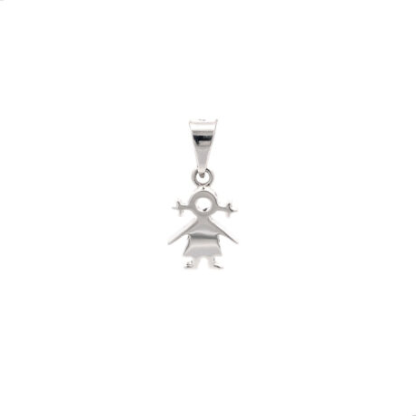 Dije De Plata Solida Ley .925 Diseño De Niño O Niña Agálea