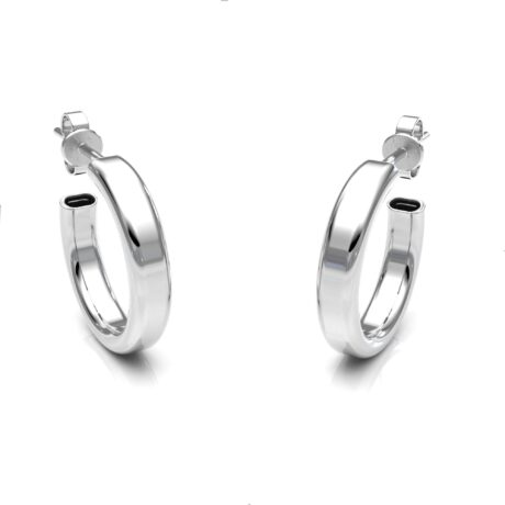 Aretes Arracadas De Plata 925 Redondas 1.5 Cm Agálea Joyería