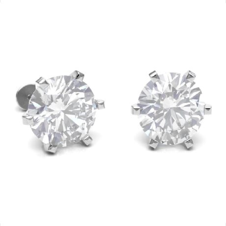 Broqueles Plata .925 Con Zircona Bebe Niña Mujer Agálea