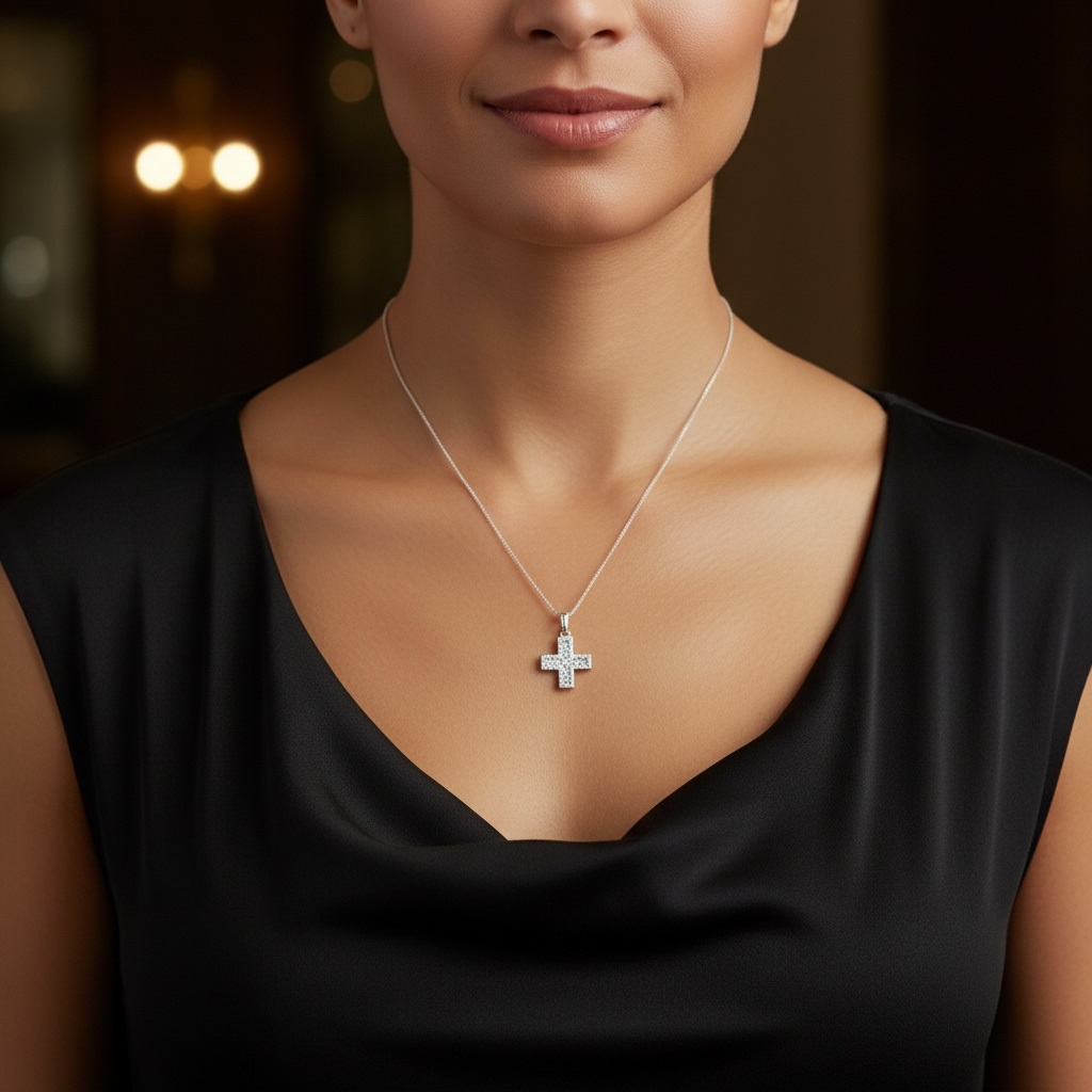 Cadena De Plata 925 Para Mujer De 50 Cm Tipo Barbada Agálea - Image 3