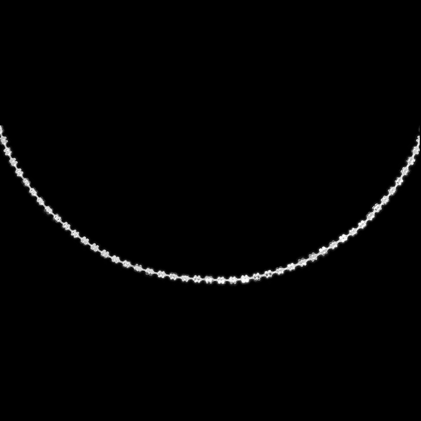 Cadena De Plata 925 Camila Diamantada 45 Cm Mujer Agálea Plateado - Image 2