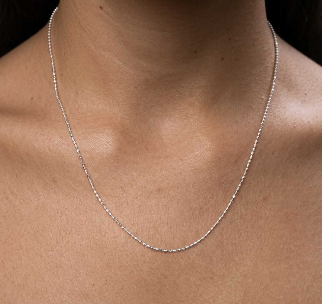 Cadena De Plata 925 Camila Diamantada 45 Cm Mujer Agálea Plateado - Image 6