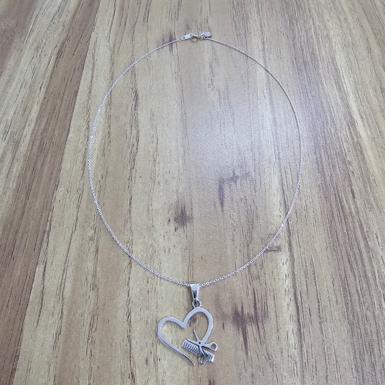 Collar Dije Corazón Estilista De Plata .925 Agálea Joyería Color Plateado - Image 9