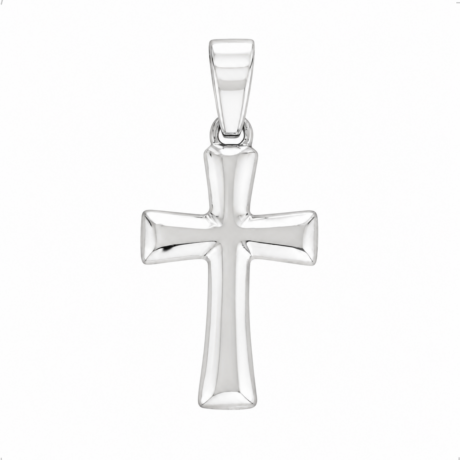 Dije Cruz Lisa De Plata .925 Agálea