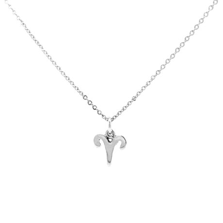 Collar Dije Zodiaco Plata .925 De 45 Cm Mujer Hombre Agálea