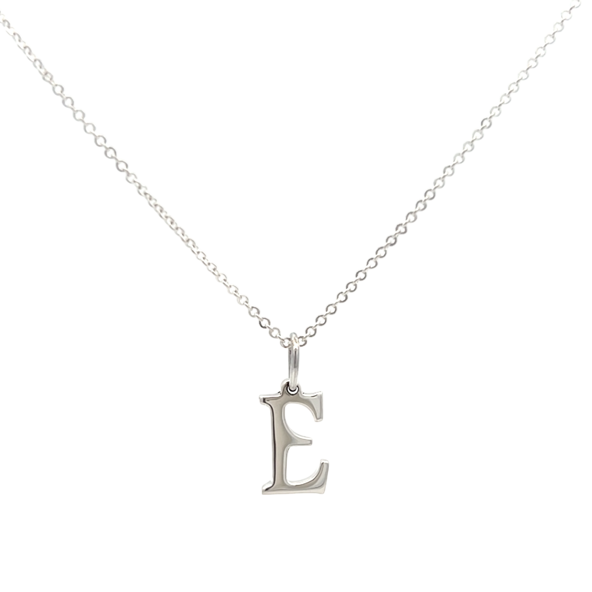 Collar Dije Letras Iniciales Plata .925 De 45 Cm Tipografìa Andalus Agálea - Image 13